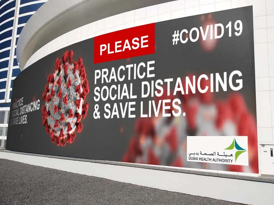 Covid19 Wall Stickers Dubai