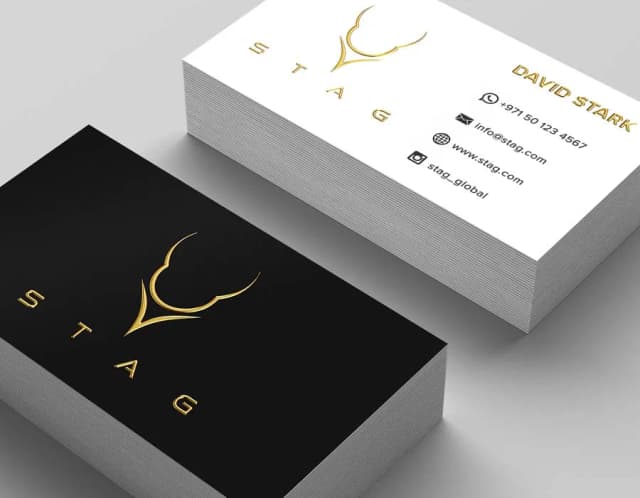 3D Foil Business Cards