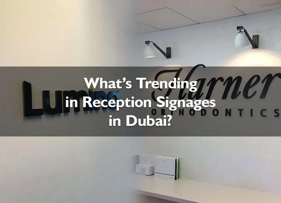 Three D Reception Signage Dubai Images