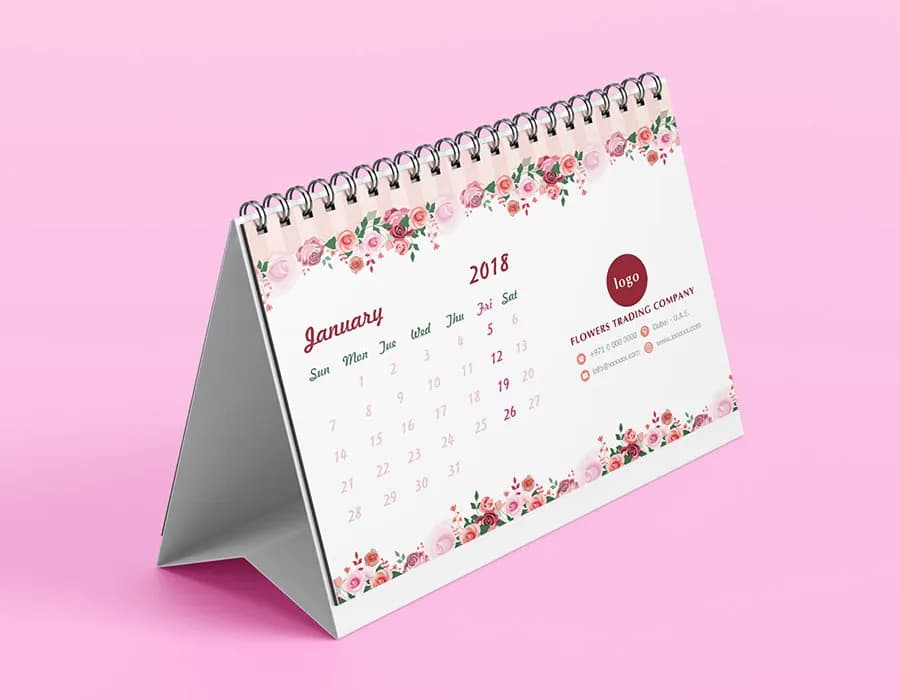 Calendars Printing Template Dubai