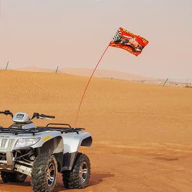 Car Desert Flags