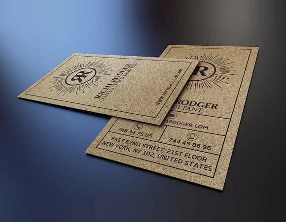 Kraft Pack Business Cards Image