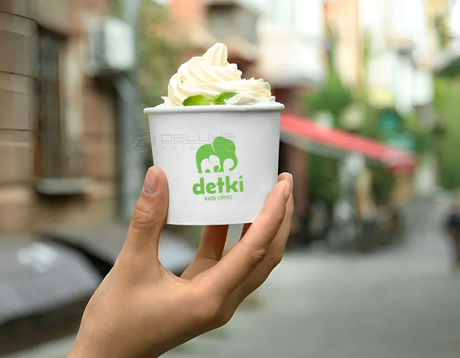 Customized Ice Cream Cups Printing Image