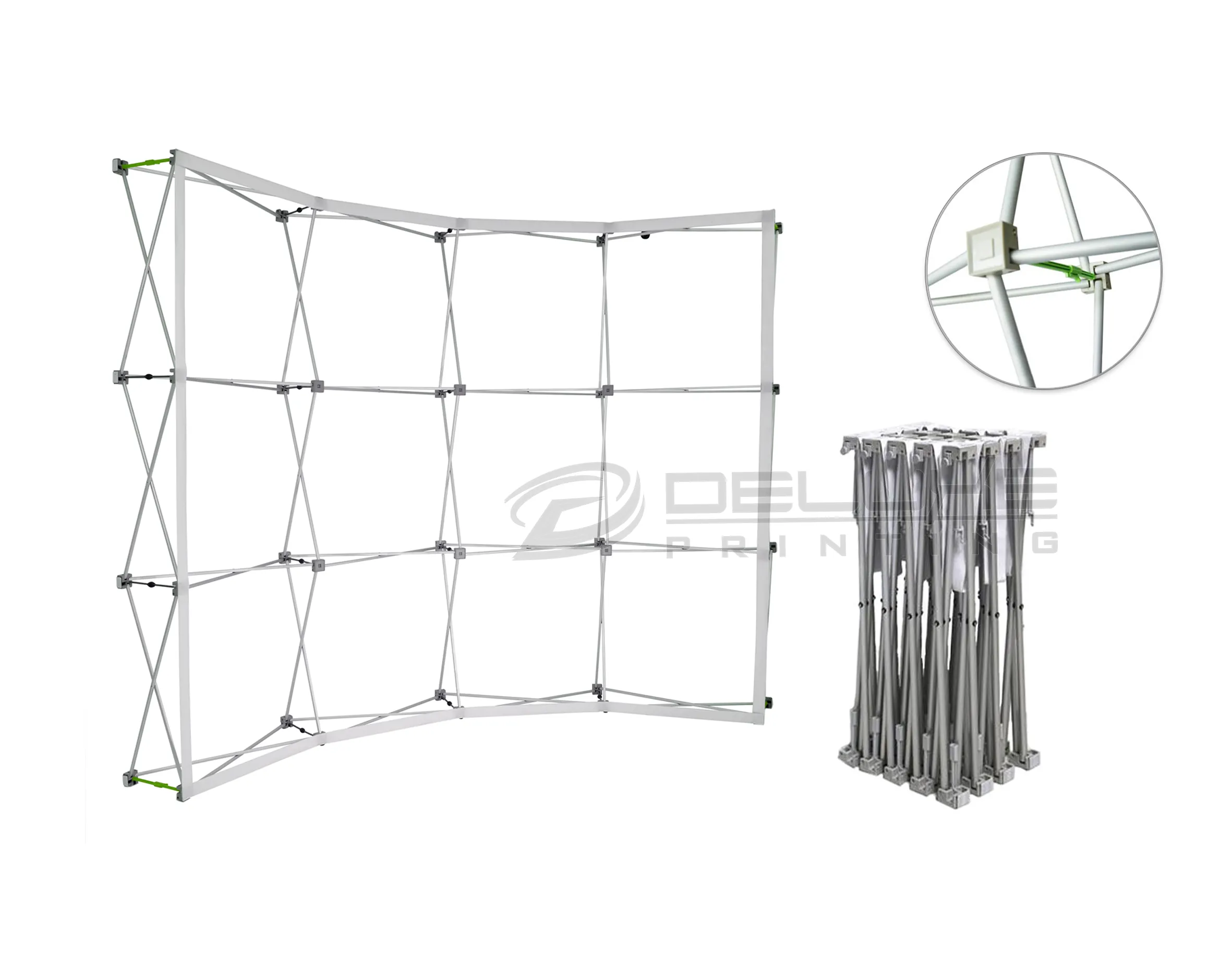 Fabric Curved Popup Structure Image