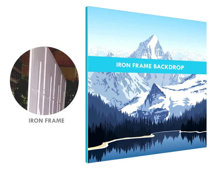 Iron Frame Backdrop Image