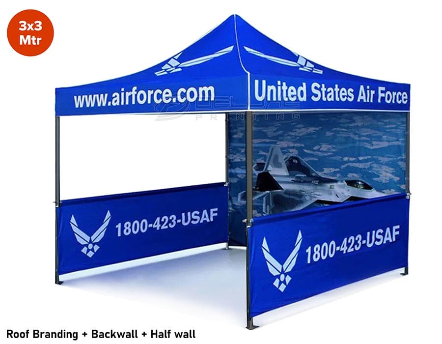 Roof Branding With Back Wall Image