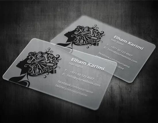 Translucent Pack Business Cards