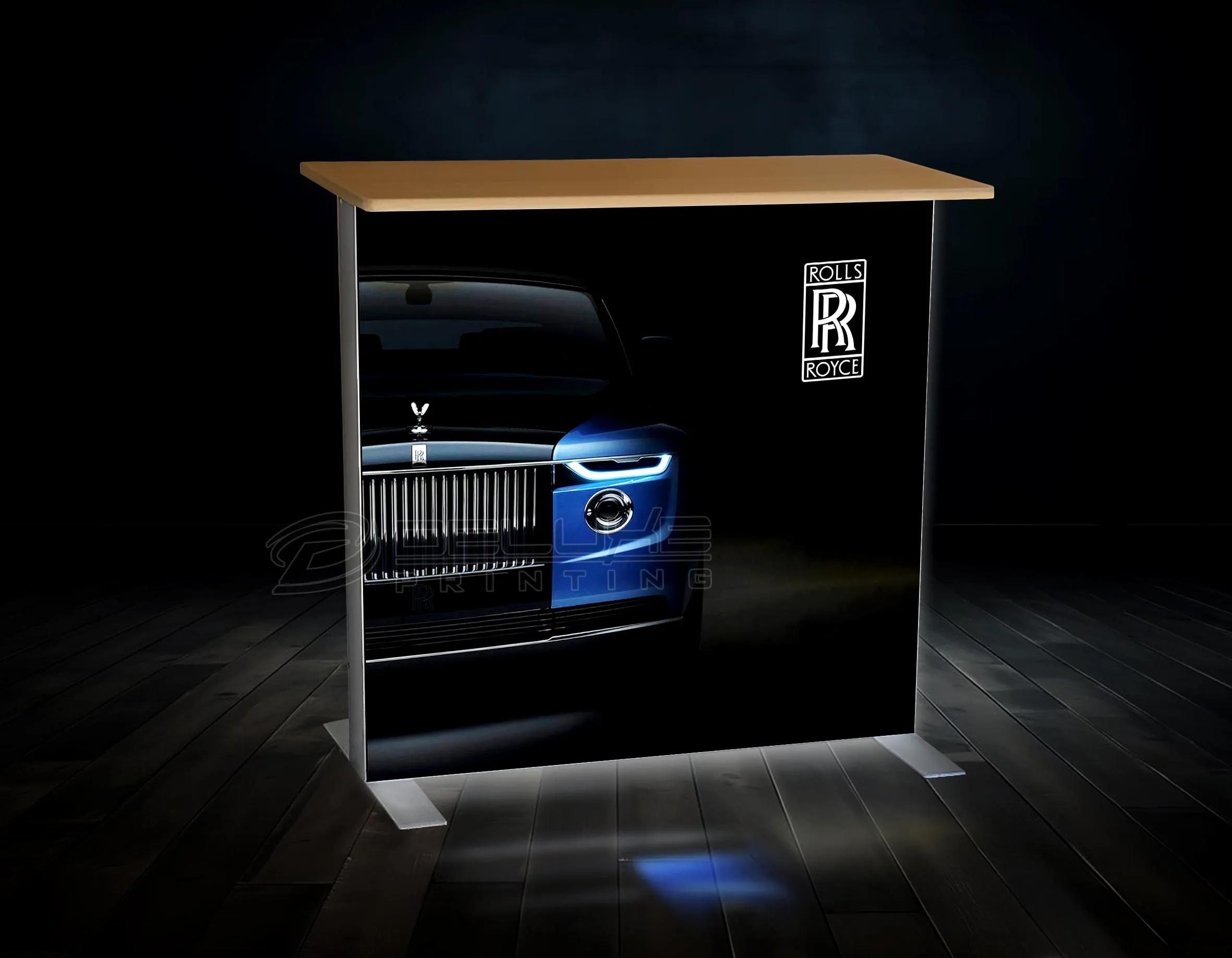 Backlit Exhibition Counter On Rent Image