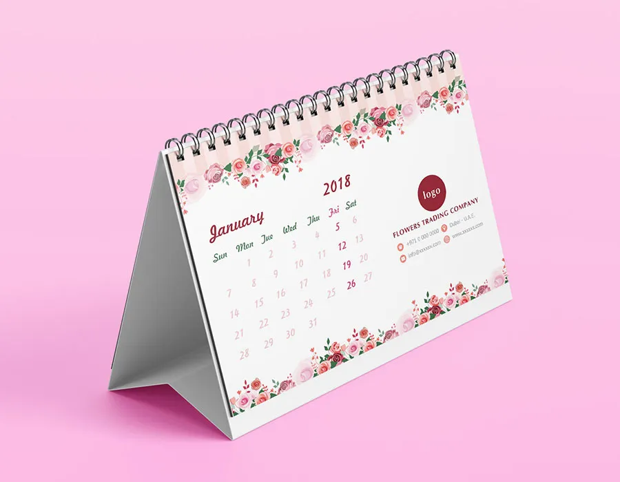 Calendars Printing Template Dubai