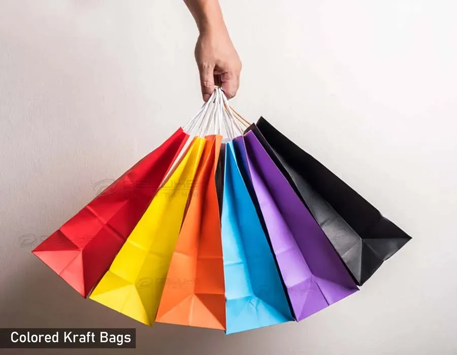 Color Kraft Bags Printing Dubai Image