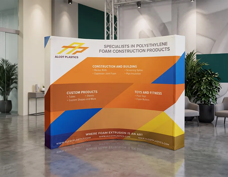 Curved fabric Popup Third Image