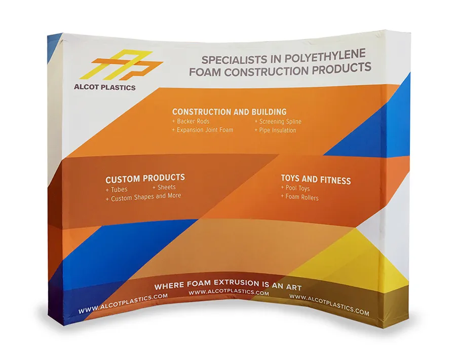 Curved fabric Popup Third Image