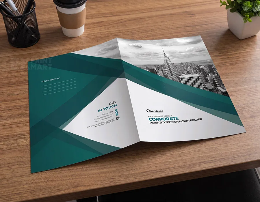 Folder Double Pocket Printing Image