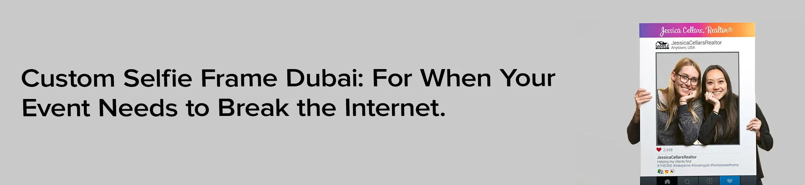 Custom Selfie Frame Dubai Images