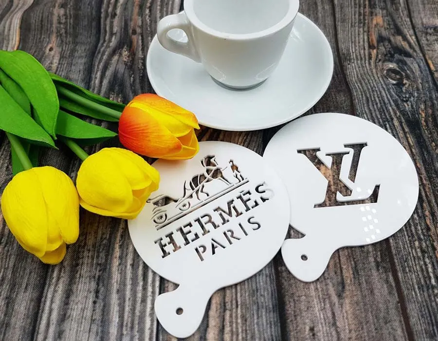 Acrylic Coffee Stencil Thumbnail 3 Image