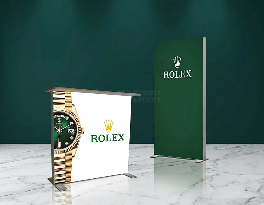 Backlit Exhibition Counter On Rent Image