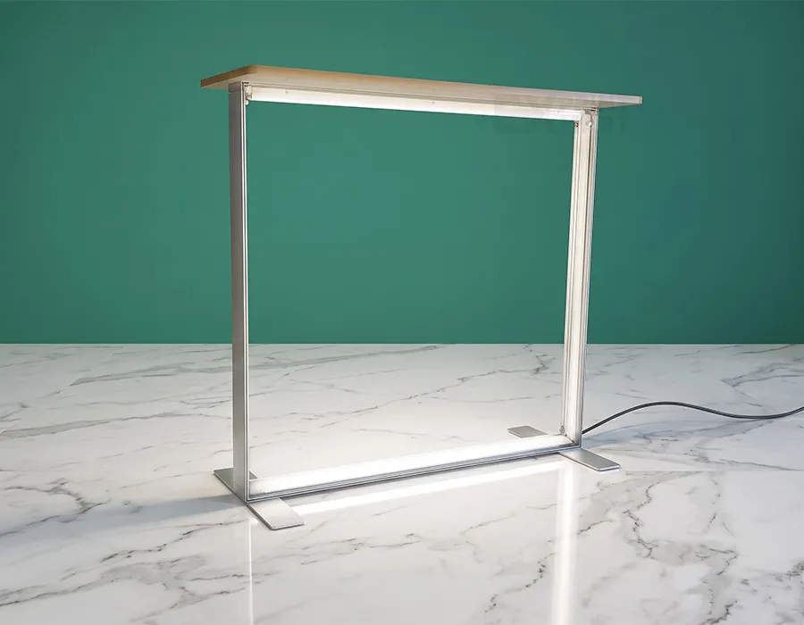 Backlit Exhibition Counter With Custom Image