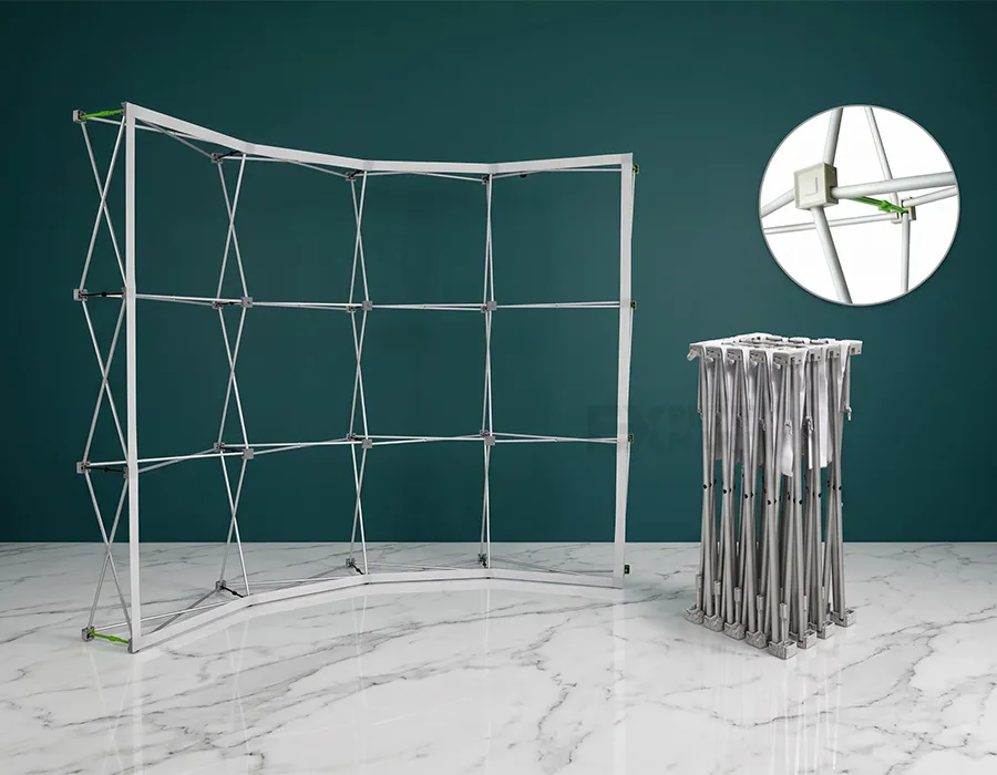 Fabric Curved Popup Structure Image