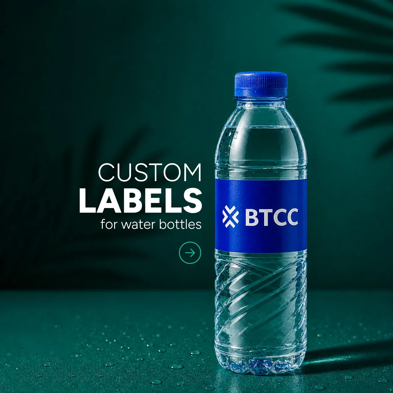 water bottle labels dubai Image