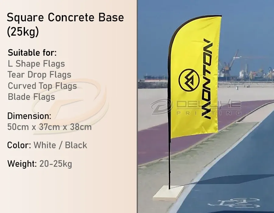 Square Concrete Base (25kgs) Thumbnail 2 Image