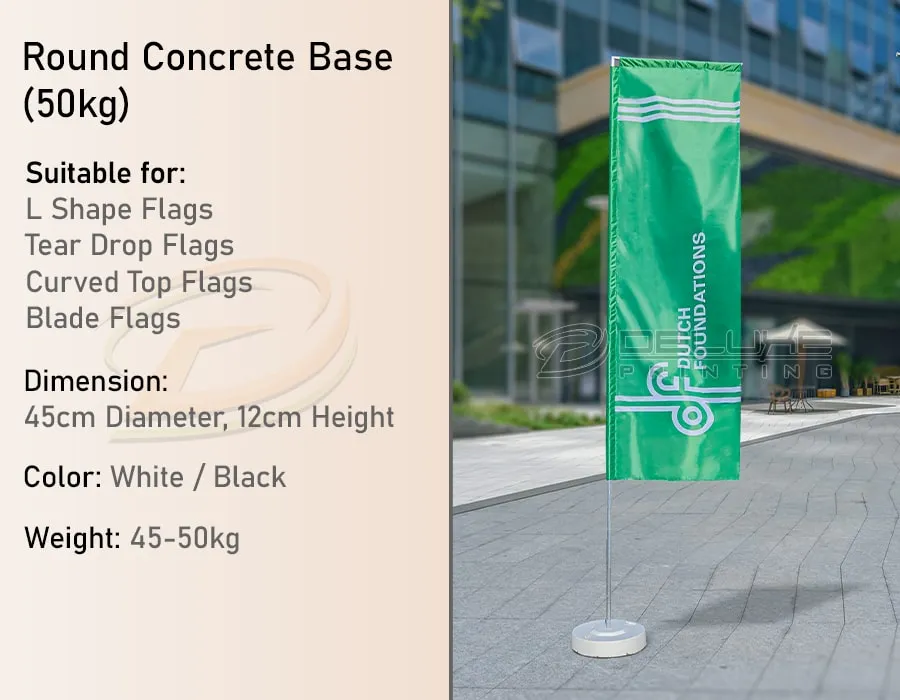 Round Concrete Base (50 kgs) Thumbnail 2 Image