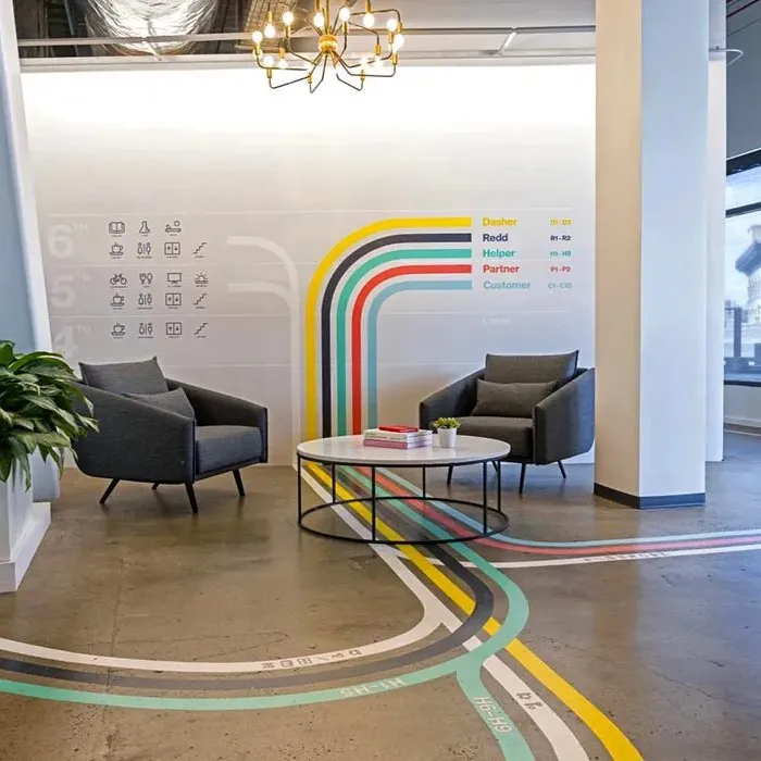 Floor Direction Sticker