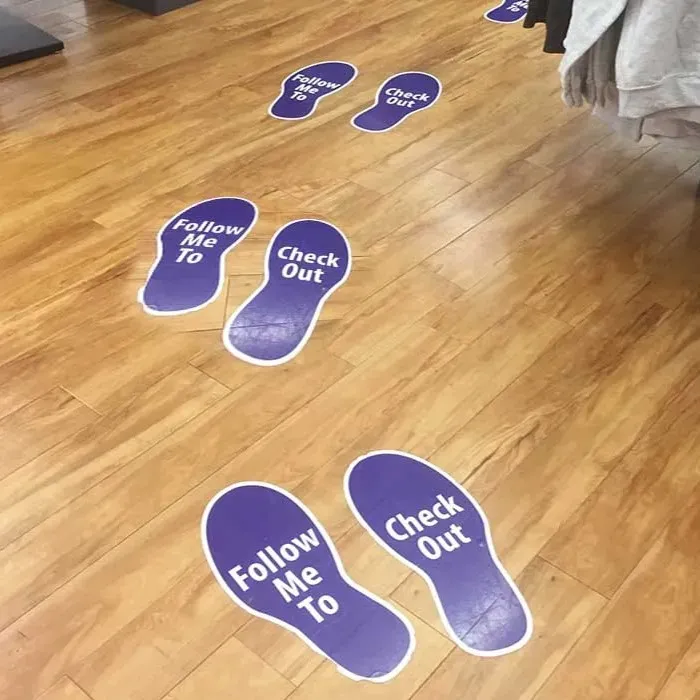 Footprint Floor Sticker