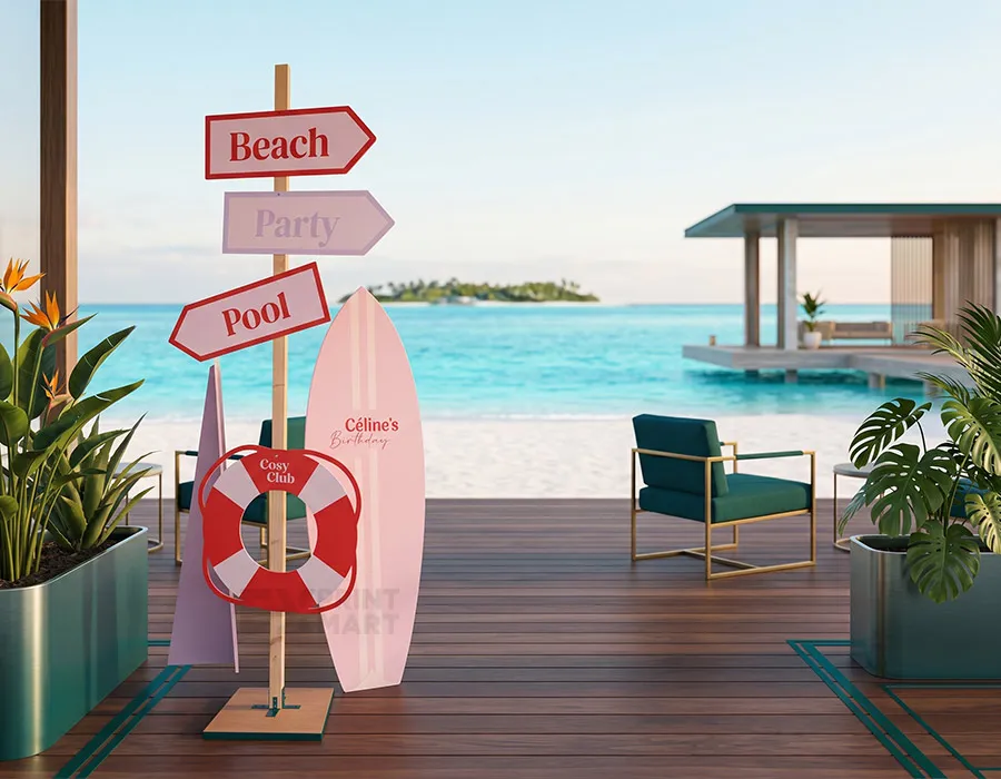 Product Standee Beach Image