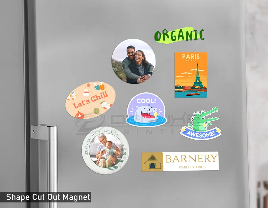 Fridge Round Magnetic Sticker Image
