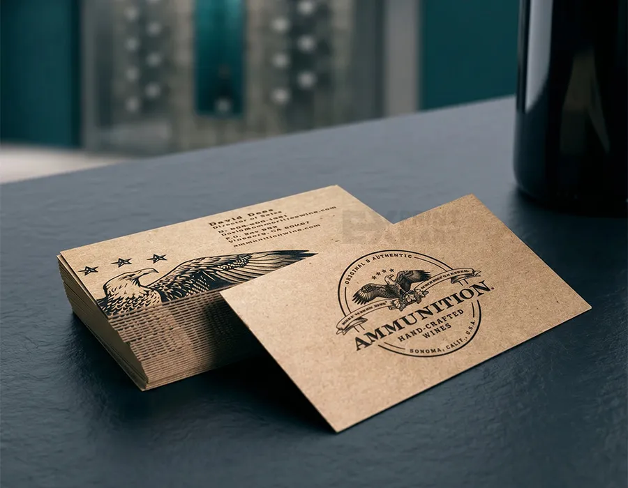 Kraft business cards dubai