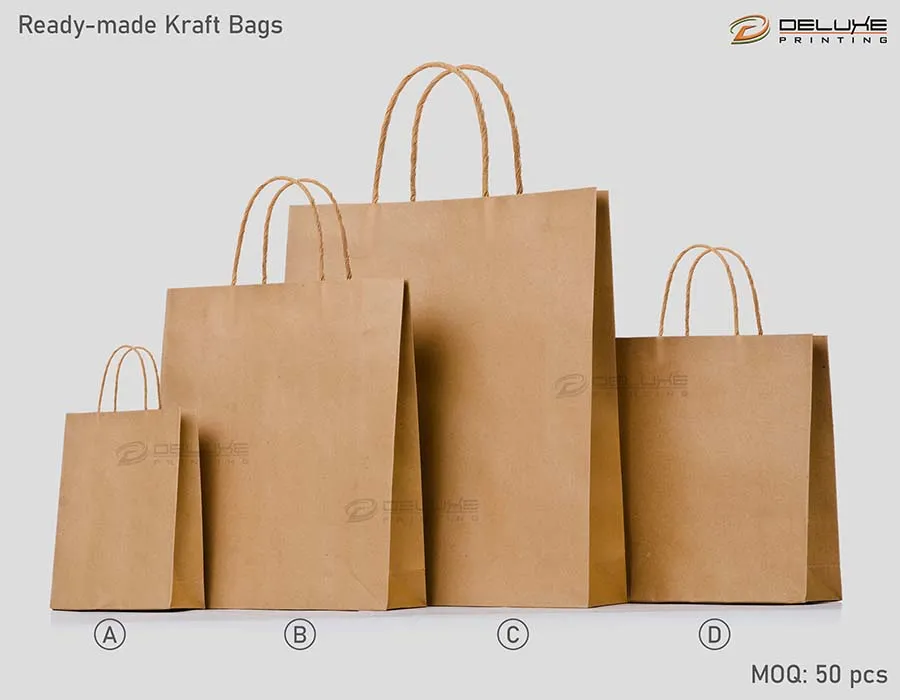 Kraft Bags (Brown) Thumbnail 2 Image