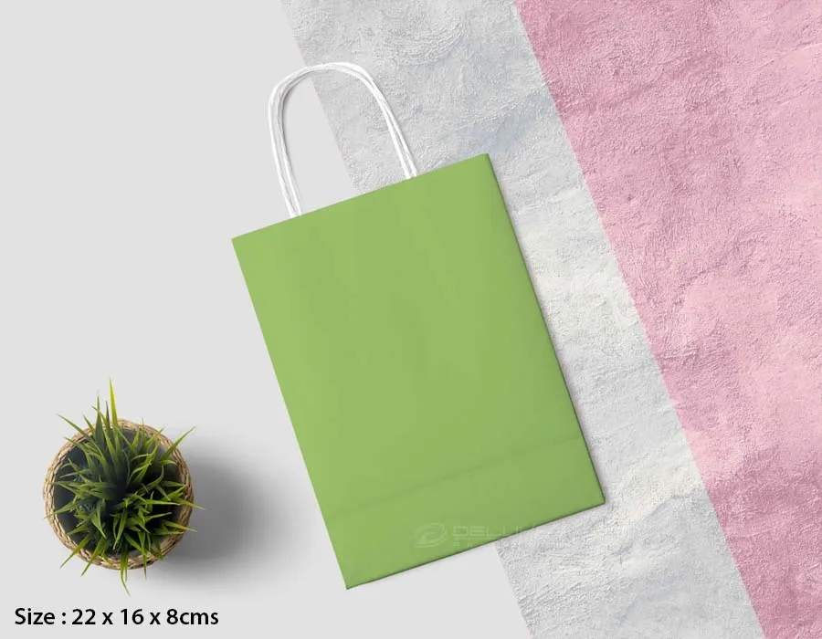 Kraft Bags Colors Printing Dubai First Image