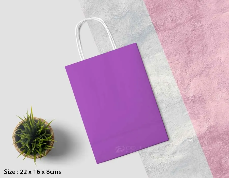 Kraft Bags Colors Printing Dubai Fifth Image