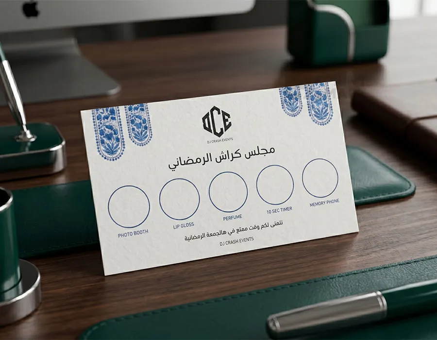 Linen business cards dubai