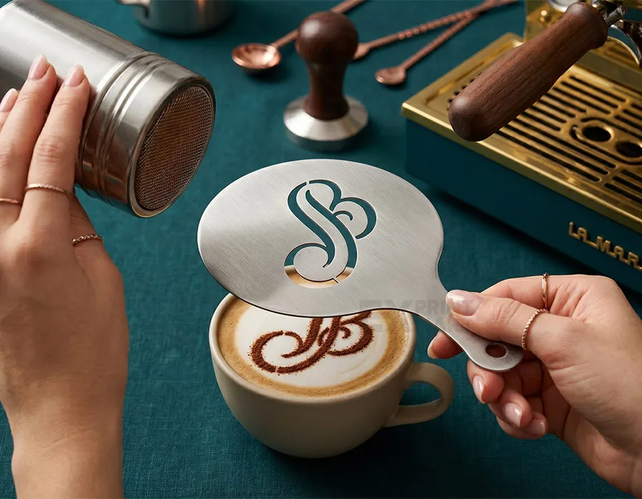 Metal Coffee Stencil - view 1