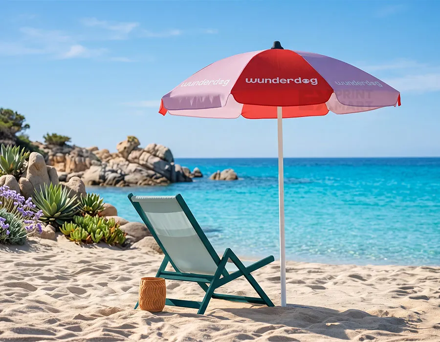 Multicolor Beach Umbrella Main Image