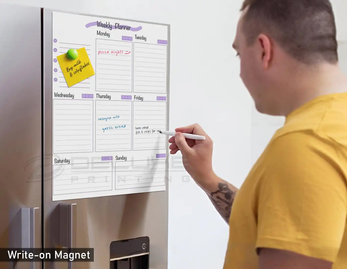 Oval Shape Fridge Magnetic Sticker image