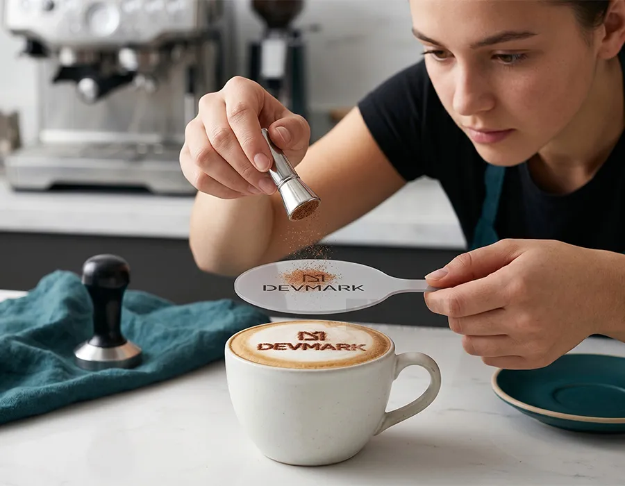 Polycarbonate Coffee Stencil thumbnail 2
