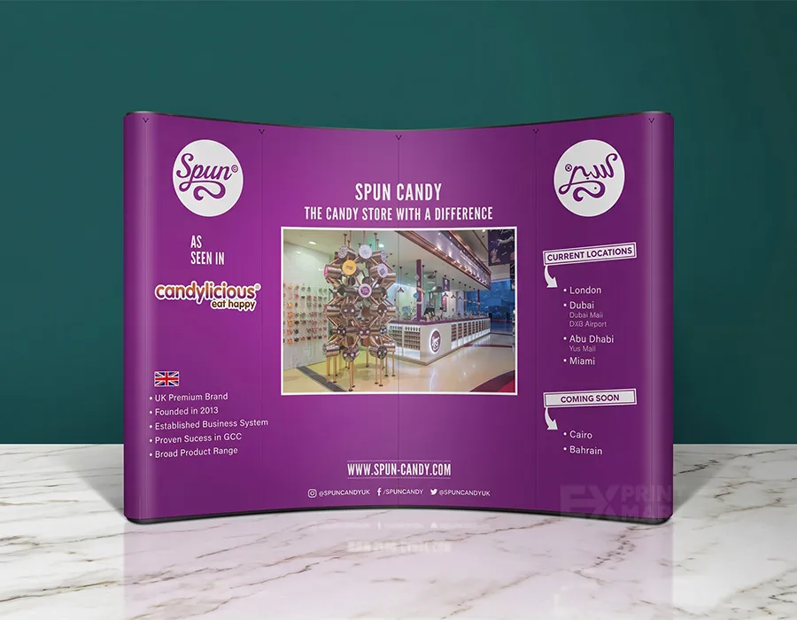Softcase Curved Popup Banner First Image