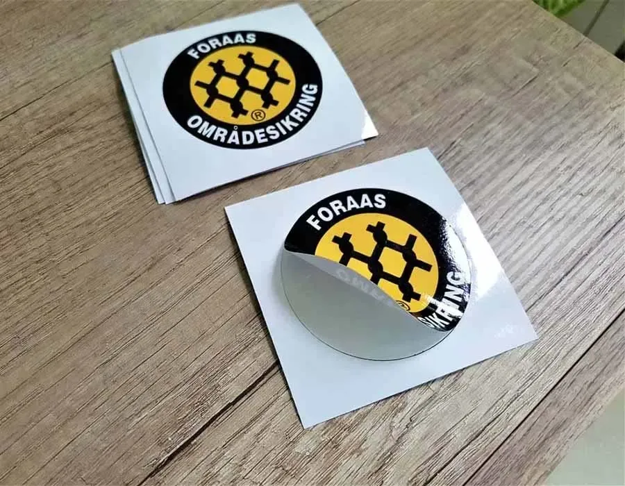 PVC Round Sticker Printing Image