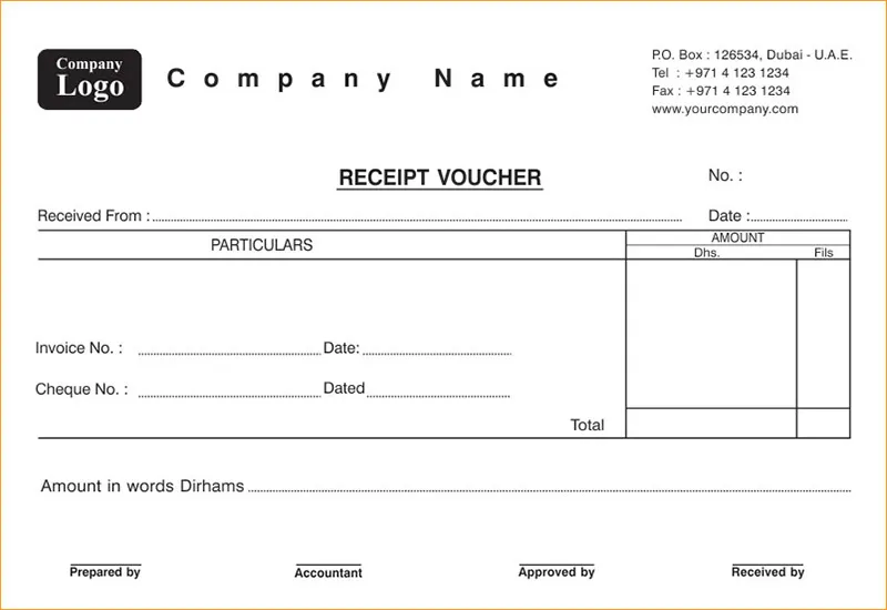Receipt Voucher 005 Image