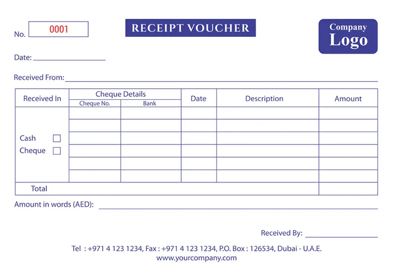 Receipt Voucher 011 Image
