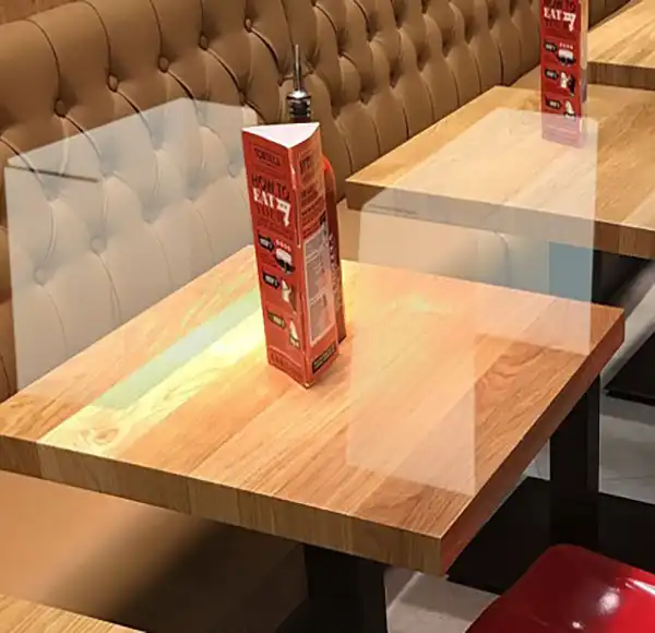 Restaurant Table Partition Image