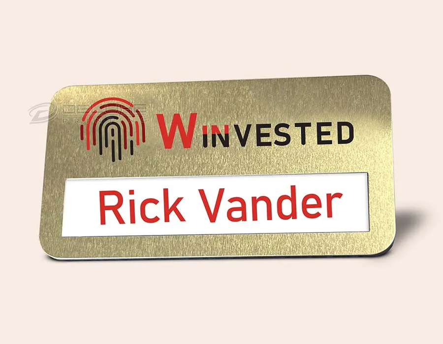 Reusable Metal Name Badges Dubai Image