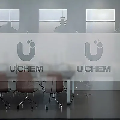 Reverse Cut Frosted Sticker