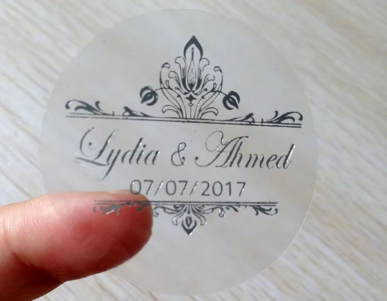 Silver Foiled Stickers Dubai Image Image