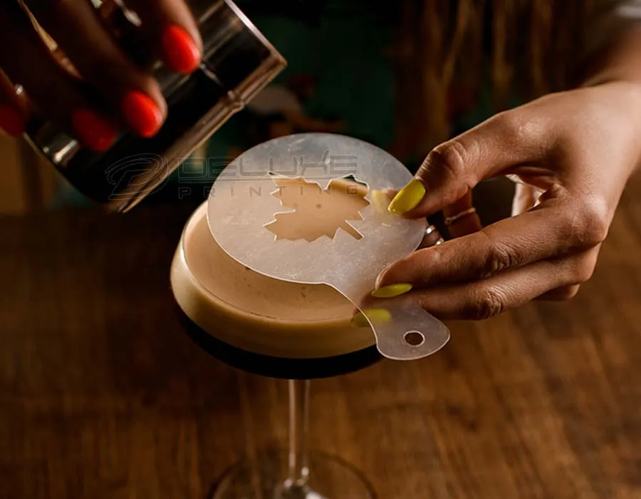 Polycarbonate Coffee Stencil Image