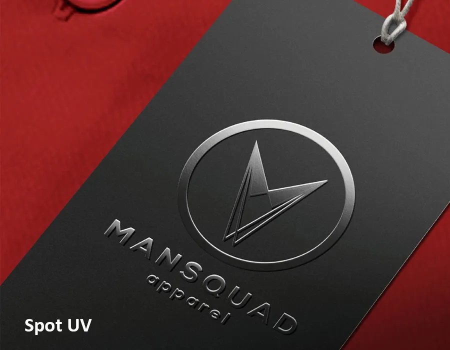 Spot UV Hang Tag Image