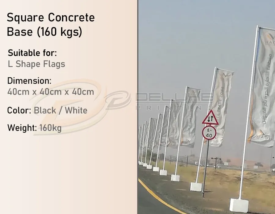 Square Concrete Base (160 kgs) Thumbnail 2 Image