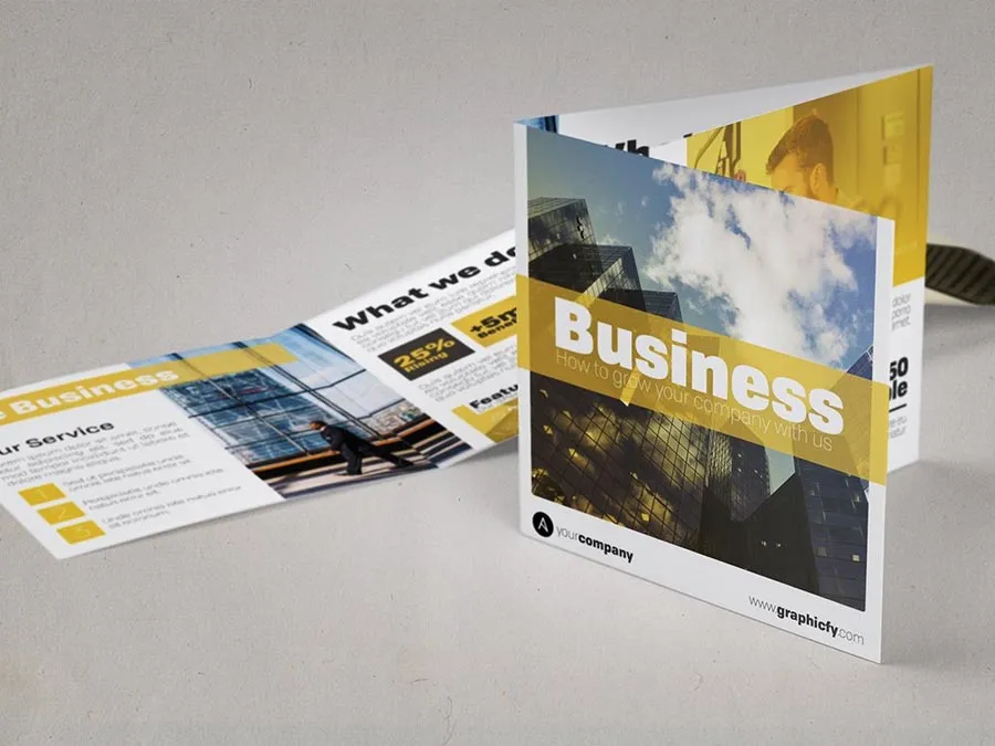 Square Trifold Brochures Image